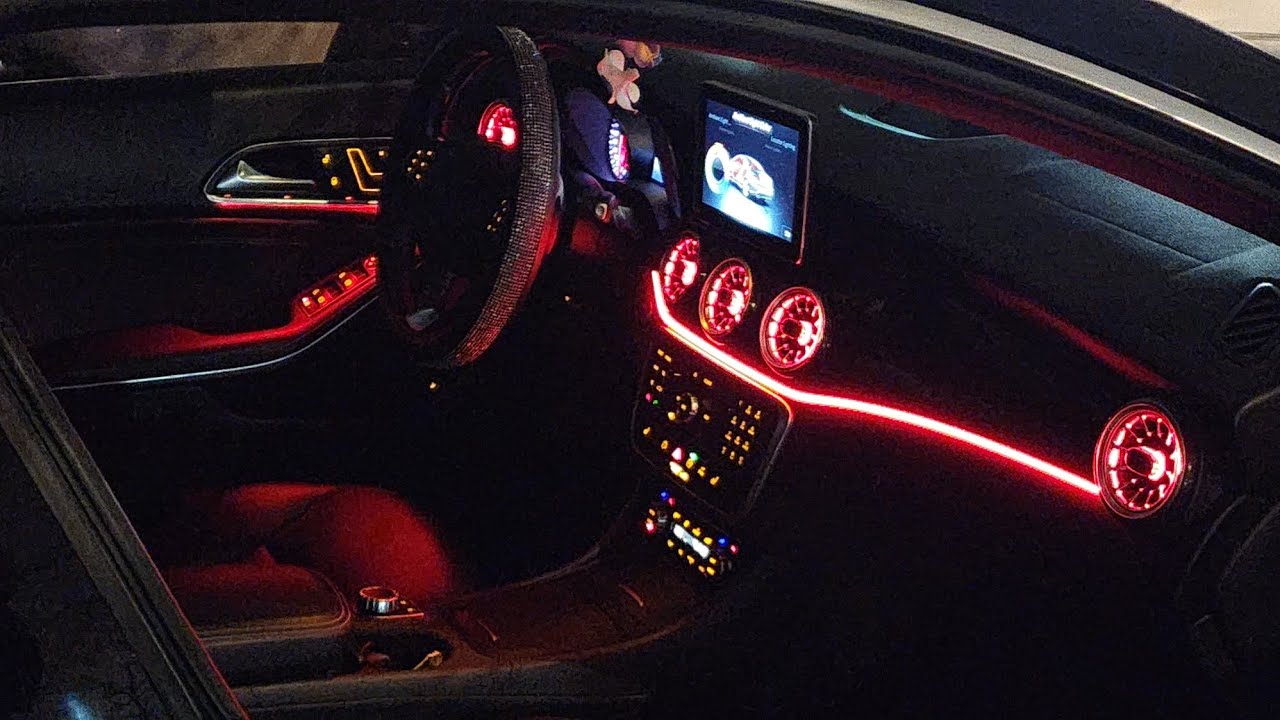 2016 Mercedes CLA250 Ambient lights installation (Detailed)