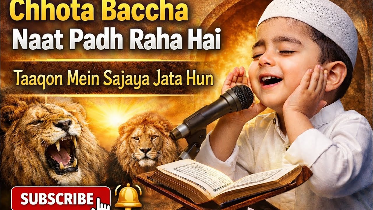 SubhanAllah 🤍 | Chhota Baccha Aisi Naat Padh Raha Hai Ke Dil Ro Pade 😭✨ | Roohani Islamic Video 