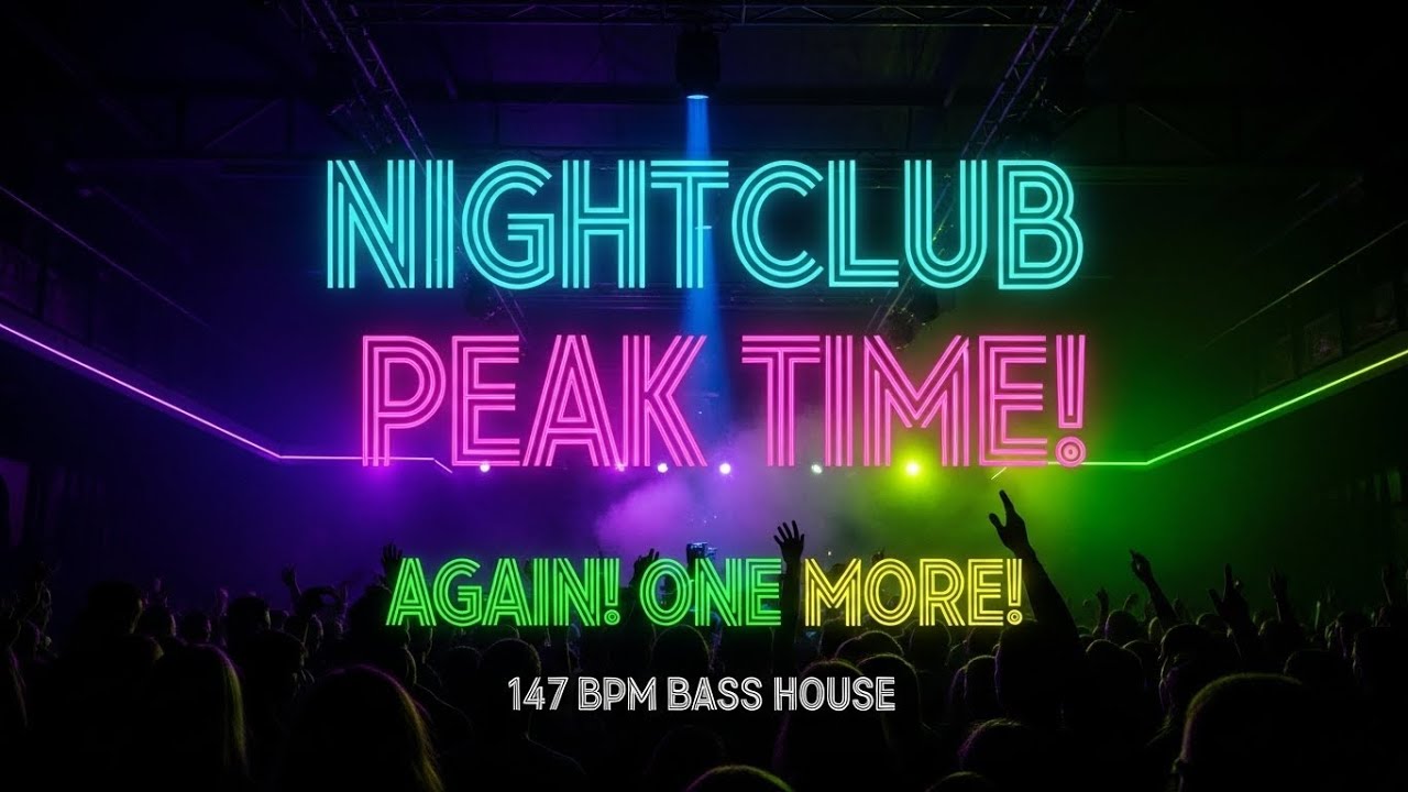 147 BPM Driving Bass House 🔥 Nightclub Peak Time (Immediate Hook Loop) | No Breakdown