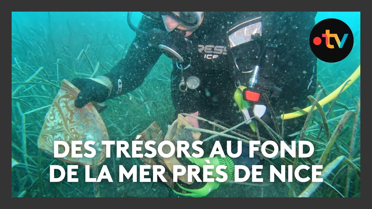 Passionnés d'archéologie sous-marine, ils découvrent des trésors au fond de la mer près de Nice