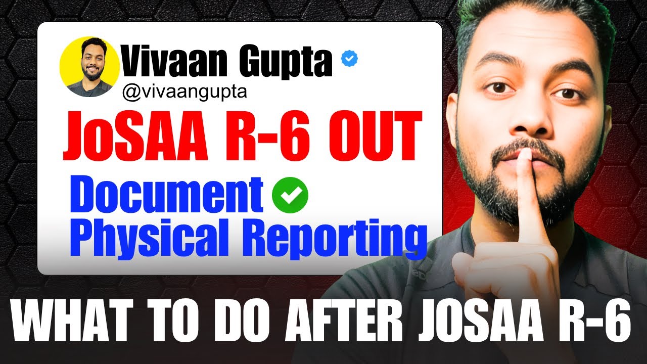 🛑🔥JoSAA Round-6 Result Shocking Result|What To Do After JoSAA Round-6 Result|Josaa Round-6 Cutoff