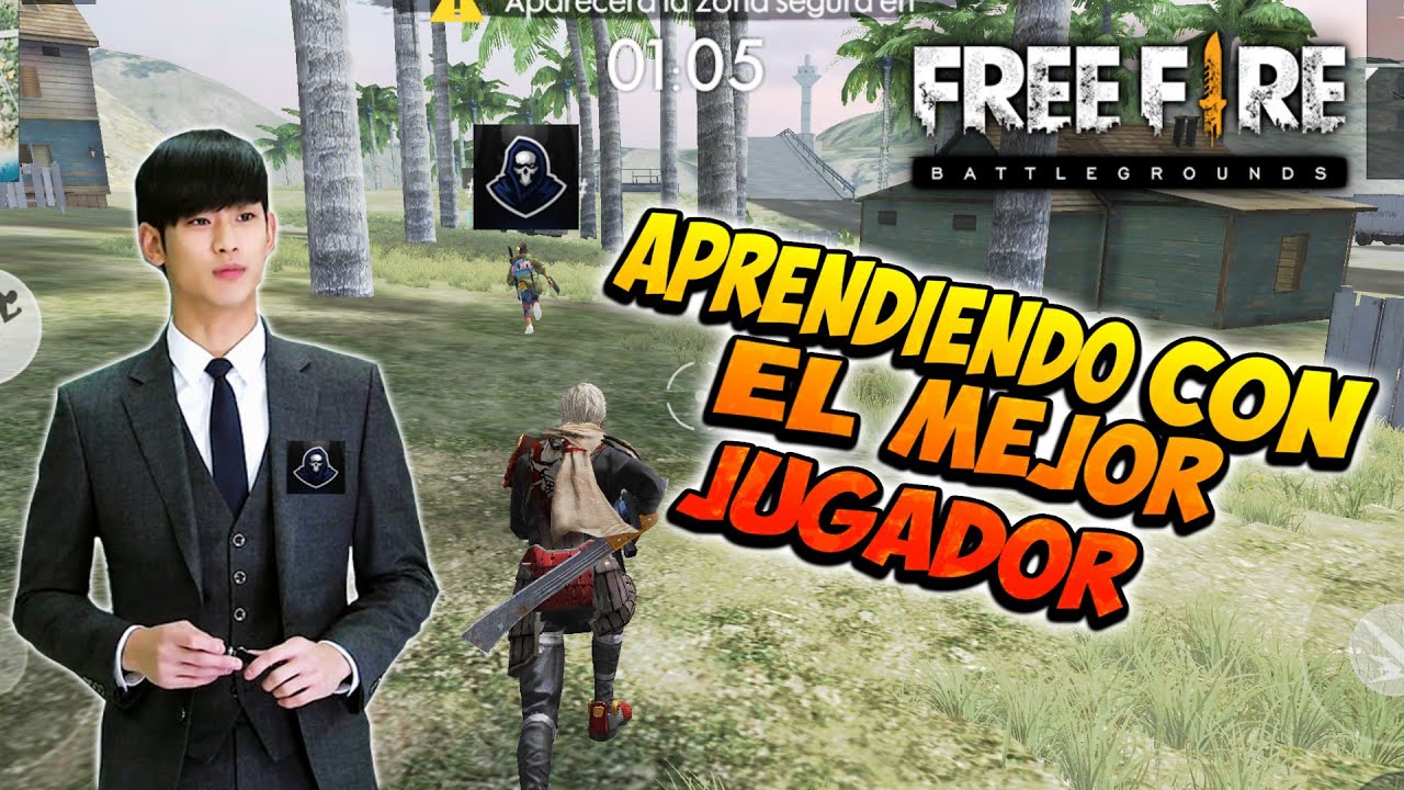 APRENDIENDO CON EL MEJOR JUGADOR DE FREE FIRE *vídeo reacción* SOLO VS SQUAD