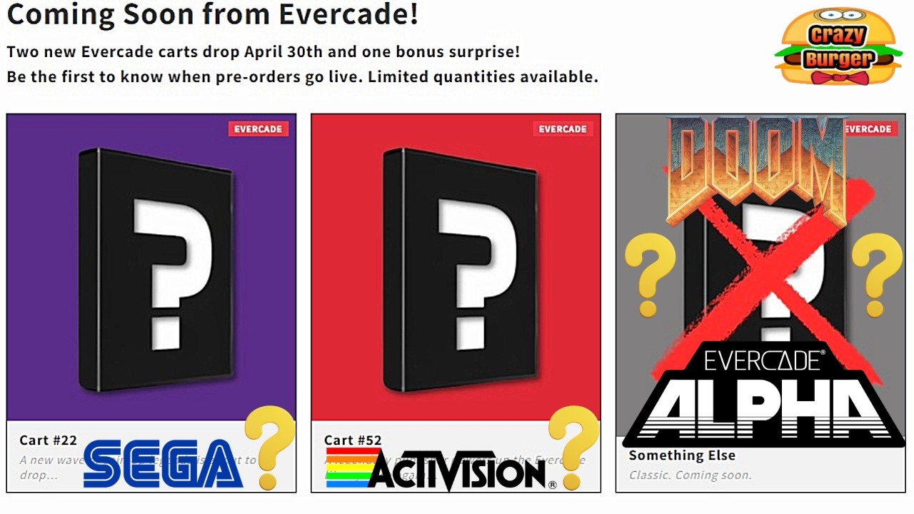 Скоро в продаже в Evercade, апрель 2026 года — 2 новых картриджа и кое-что ещё?