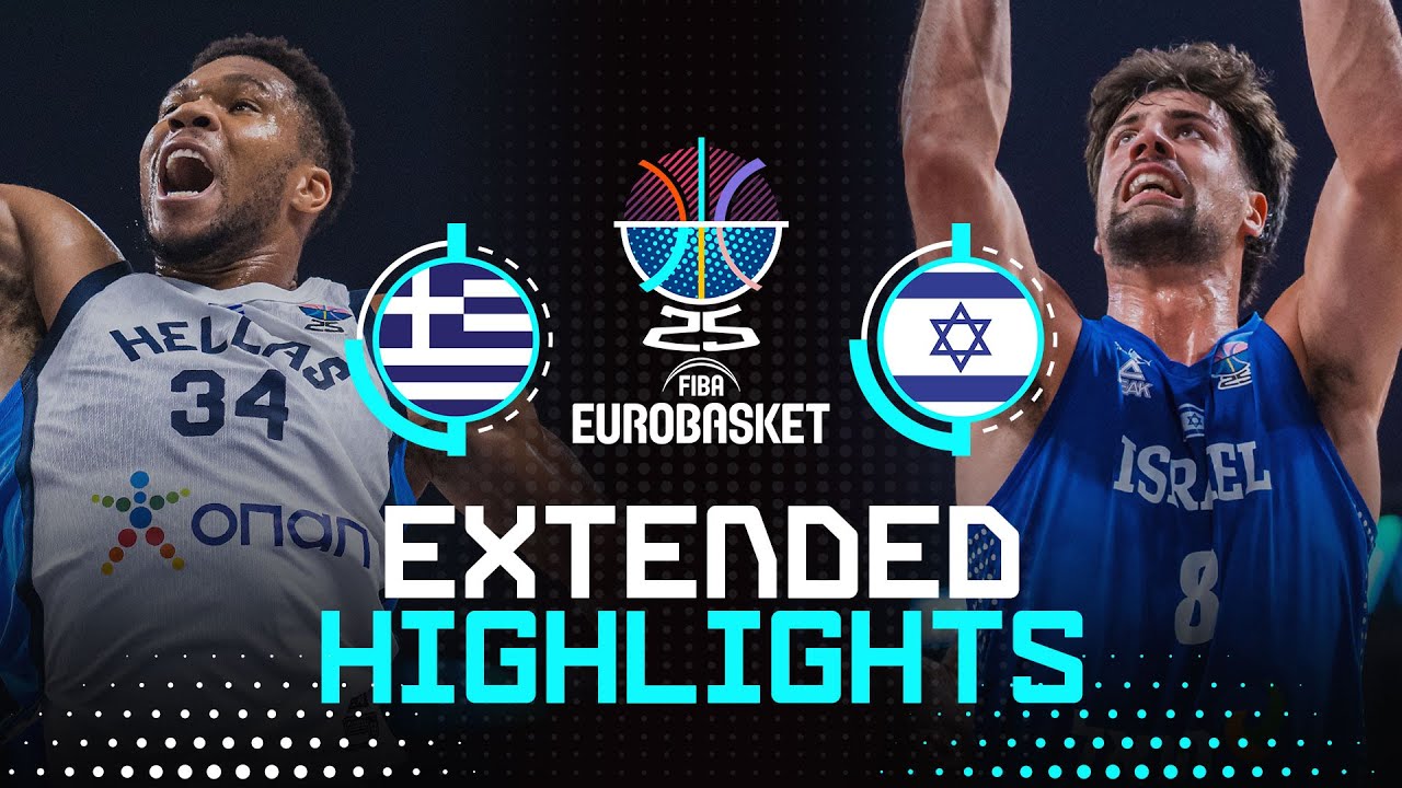 Greece 🇬🇷 vs Israel 🇮🇱 | Extended Highlights | FIBA EuroBasket 2025