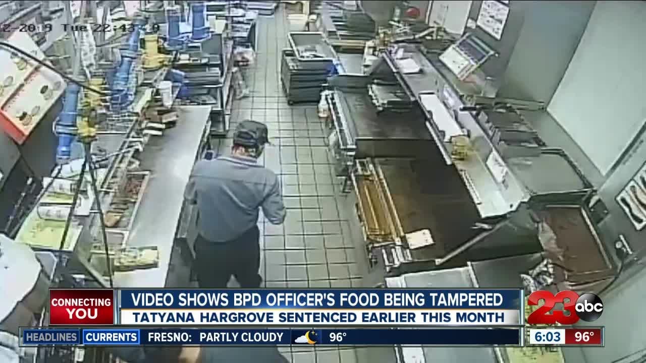 Video shows BPD officer's food being tampered with