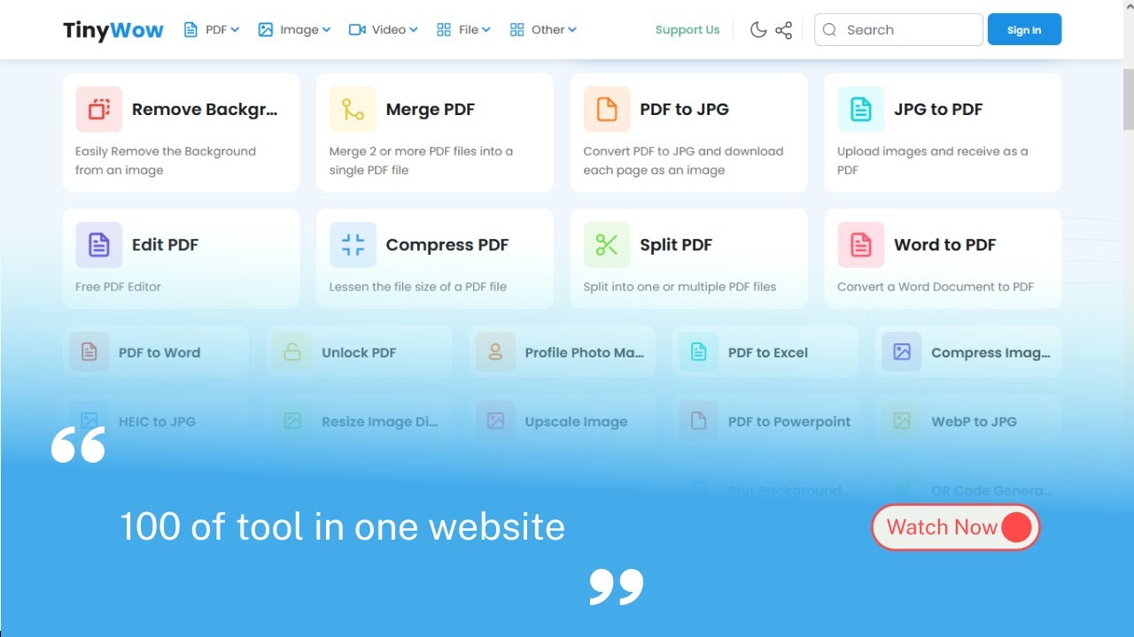 The best website for pdf and image tools | more then 100 tools in one website 🔥🔥🔥