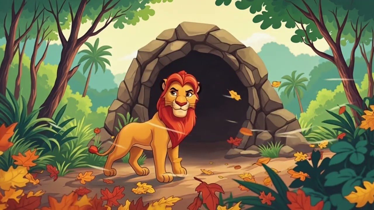 The Brave Lion Who Faced His Fear 🦁 | Jungle Story for Kids