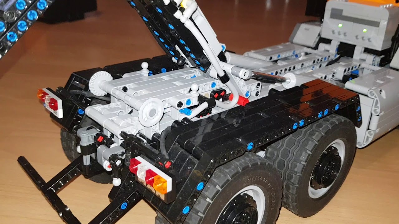 Lego technic  MAN Hooklift Abrollkipper Hakenlift  MOC ferngesteuert  RC  sbrick