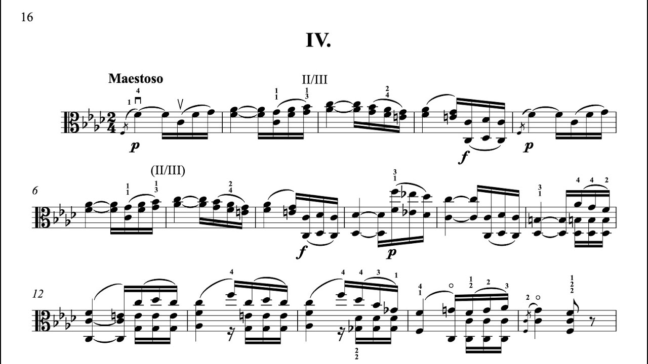 Paganini - Caprice No. 4 (Viola)