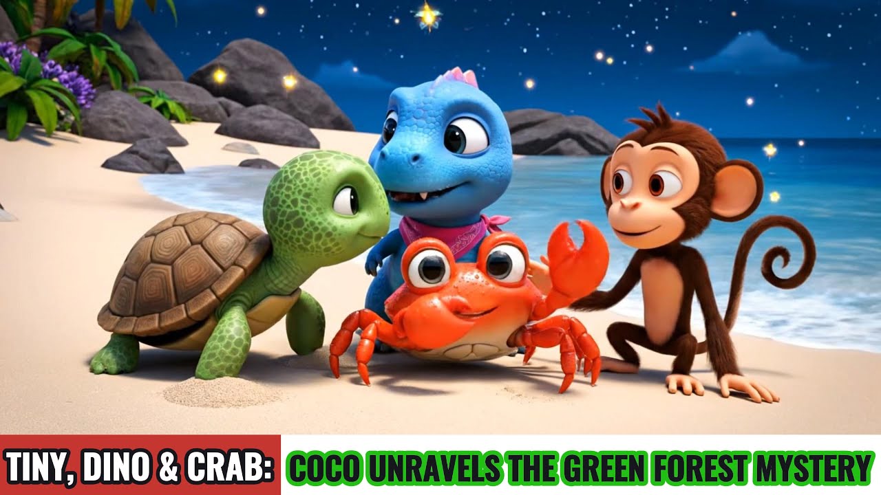 🐢🦕🦀Tiny, Dino & Crab : 🐵Coco Unravels the Green Forest Mystery 🌳
