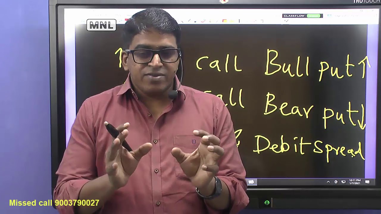 BULL CALL SPREAD - BEAR CALL SPREAD - BULL PUT SPREAD- BEAR PUT SPREAD - OPTIONS TRADING TAMIL