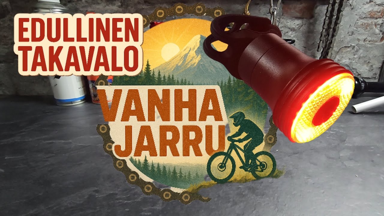 Edullinen ja tehokas ladattava takavalo polkupyörään.