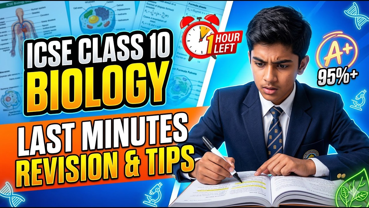 🔥 ICSE Class 10 Biology Full Revision 2026 | Top 60 Most Important Questions | Boards Preparation
