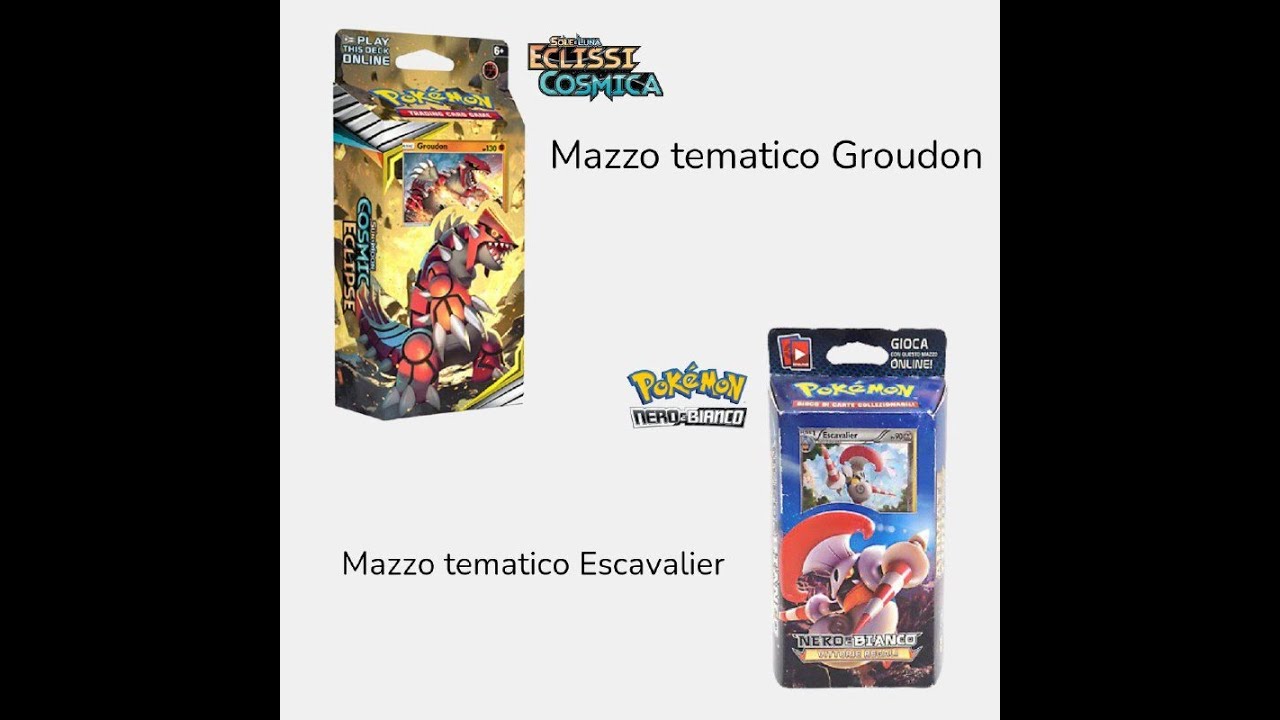 Apriamo altri 2 ritrovamenti in edicola il MAZZO TEMATICO DI GROUDON E & ESCAVELIER
