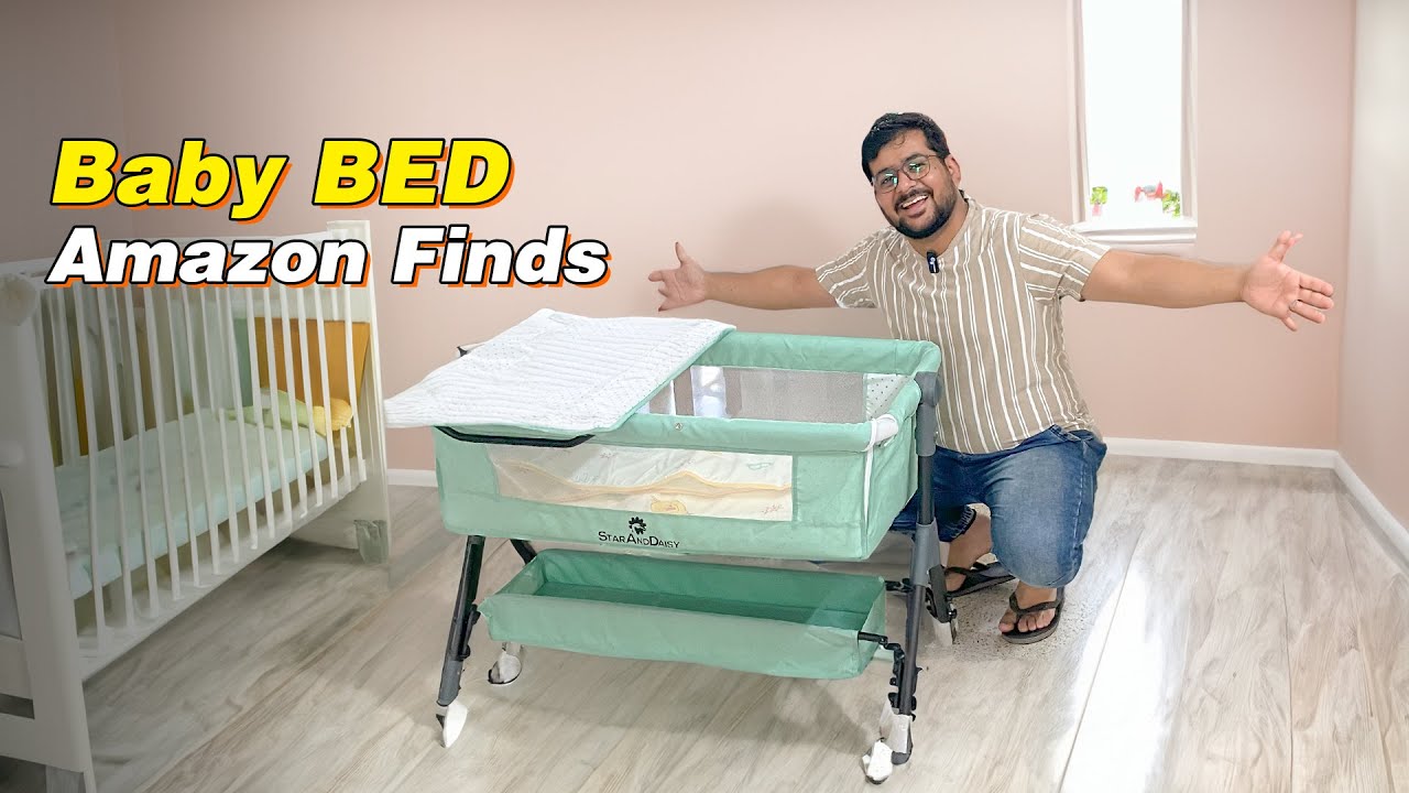 StarAndDaisy  3 In 1 Baby Crib Cradle For Infants With Height Adjustments #babybed #staranddaisy
