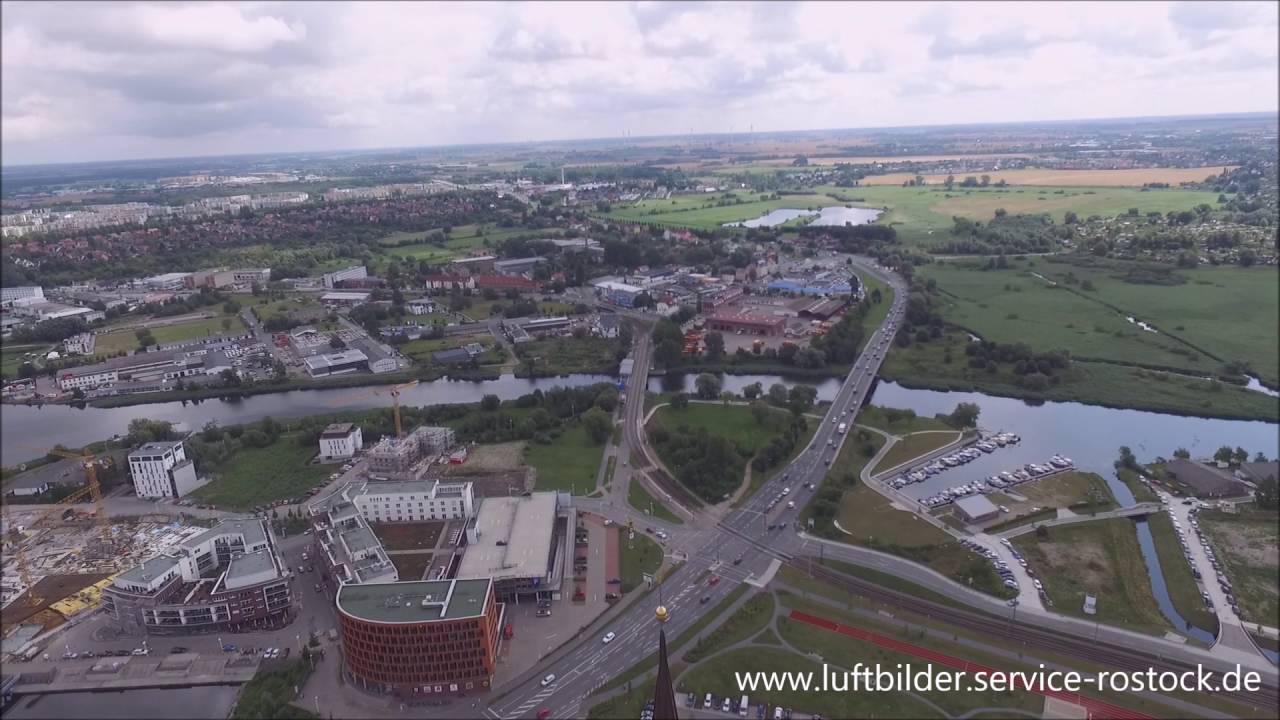 Petrikirche Rostock Luftbild Video