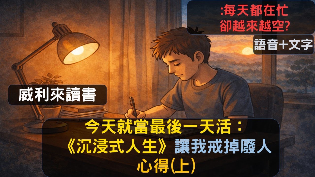 S24EP46|今天就當最後一天活：《沉浸式人生》讓我戒掉廢人。心得(上)