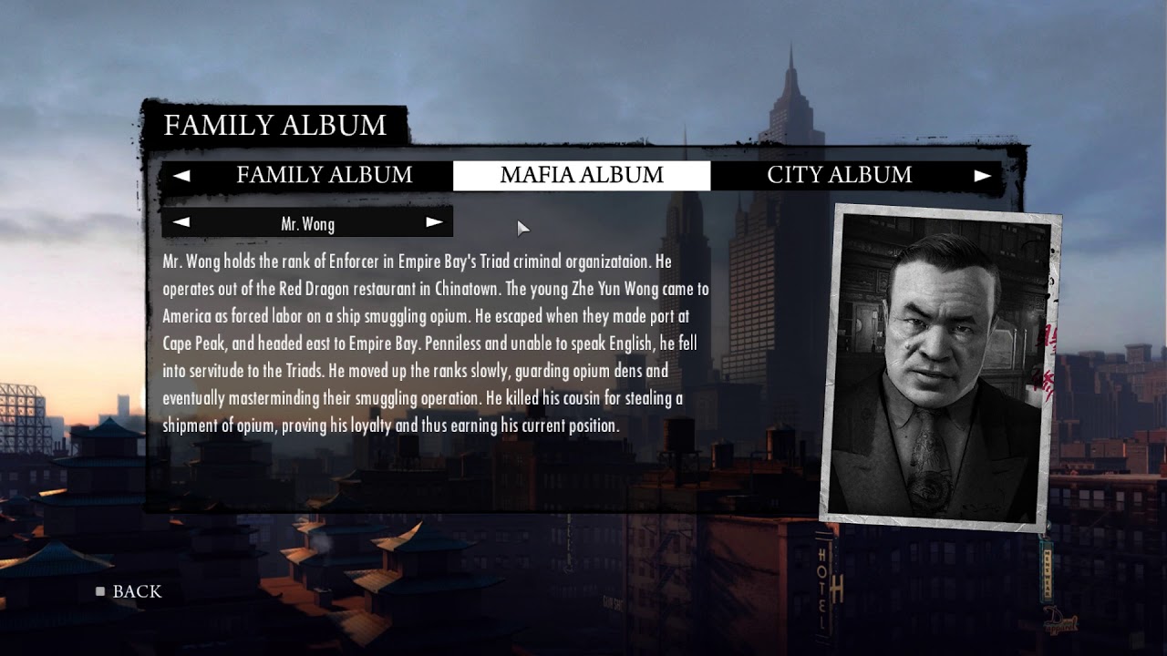 Mafia 2 DE Family album