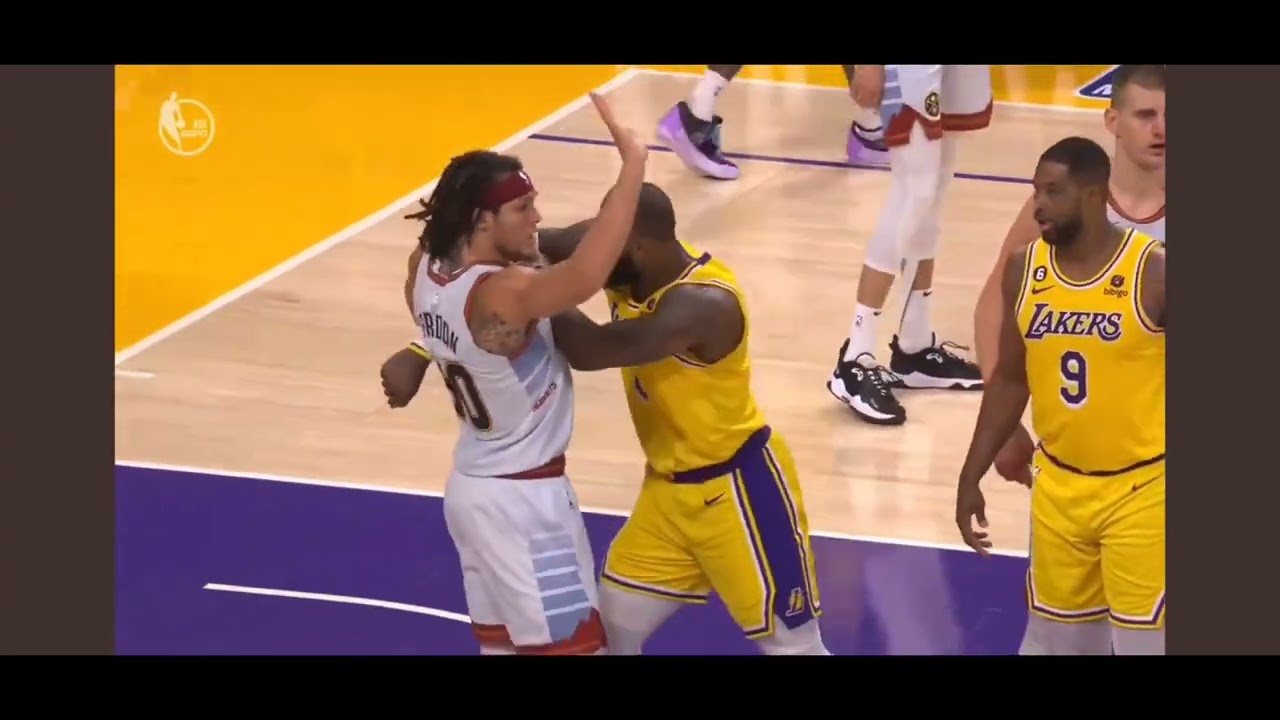 Aaron Gordon LeBron James Fight