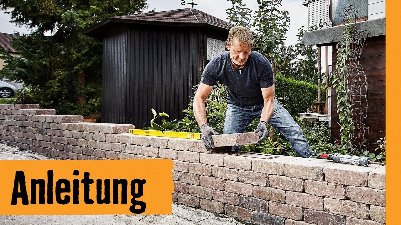 Gartenmauer bauen mit Mauersteinen | HORNBACH Meisterschmiede