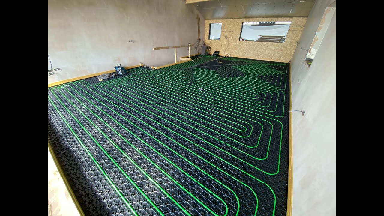 Thermoscreed latex 20mm overlay underfloor heating system