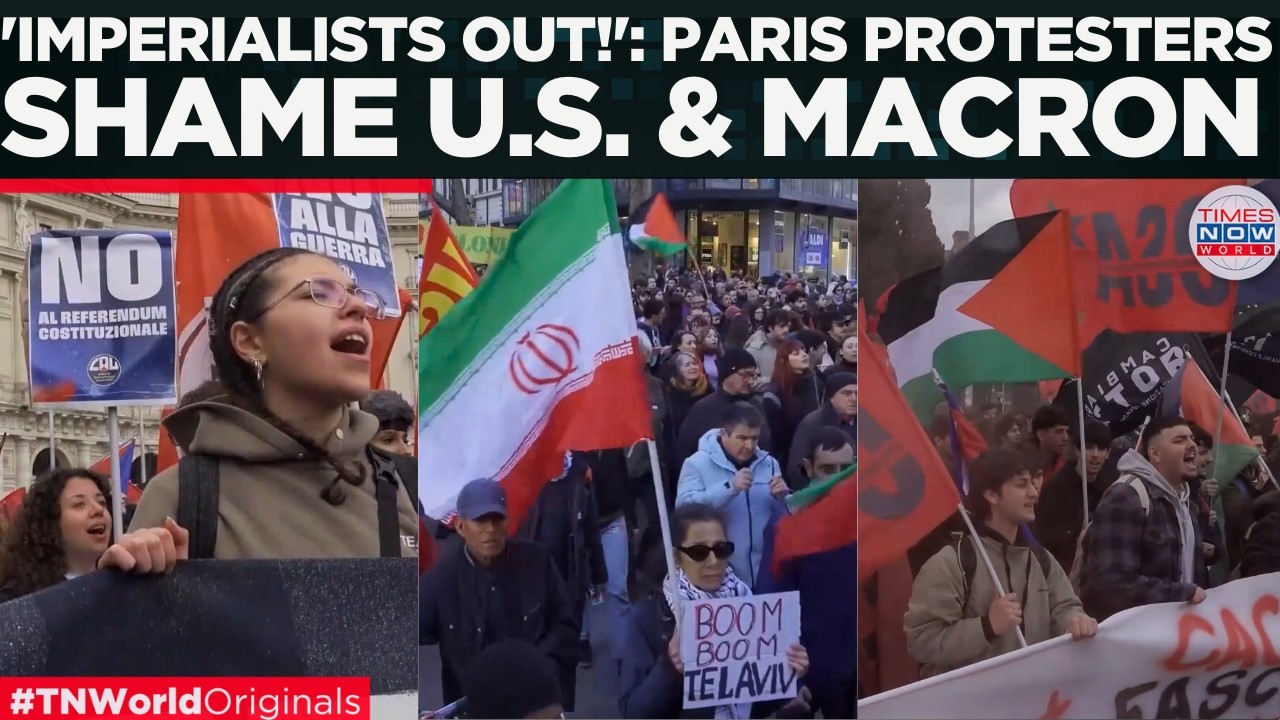 WATCH: 'Blood On Your Hands,' Thousands in Paris Rally Against U.S.-Israel War | World News