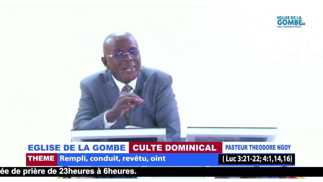 CULTE DOMINICAL DU 08 MARS 2026 THÈME : Rempli, conduit, revêtu, oint ( Luc 3: 21-22; 4:1, 14, 16 )