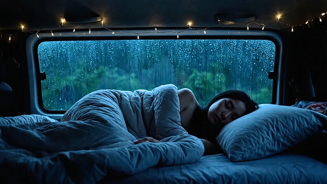 Fall Asleep Instantly to the Sound of Heavy Rain Outside Your Car Window | ASMR