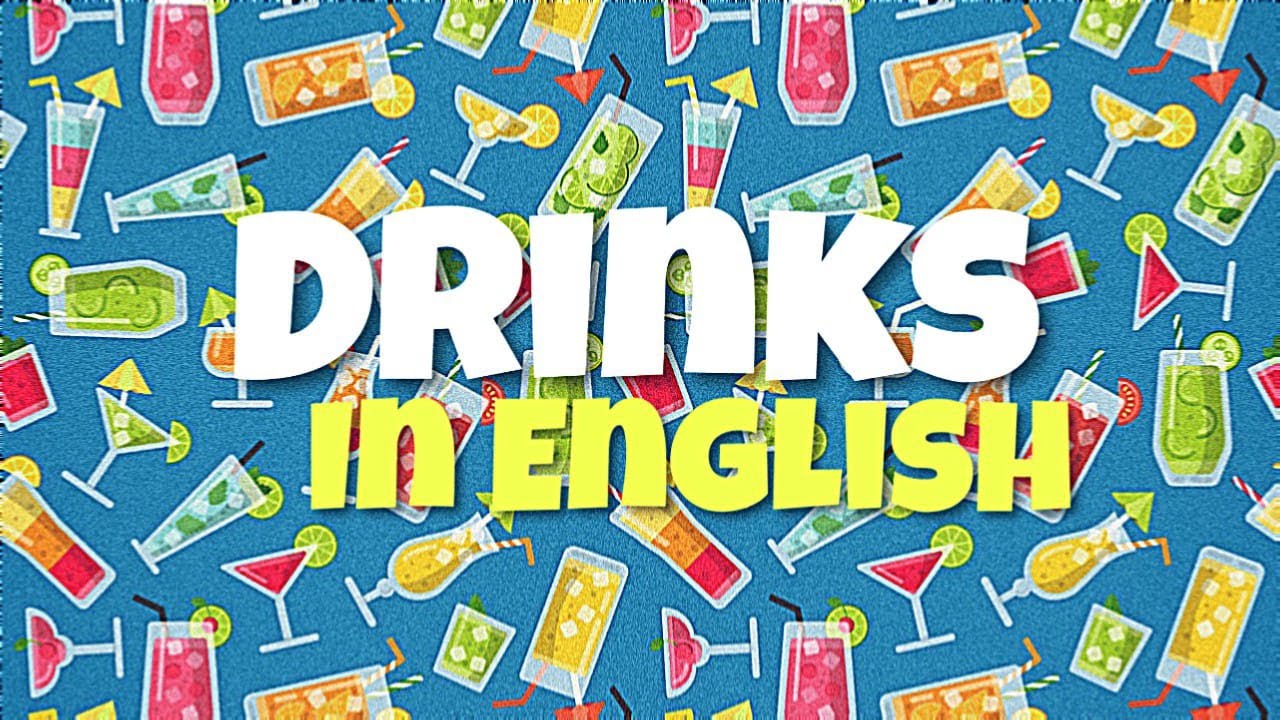 Drinks in English l Drinks names l English Vocabulary