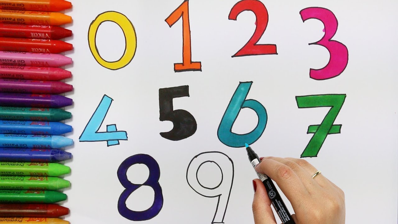 Sayılar ve Rakamlar Çizim Nasıl Yapılır | Nasıl Çizilir | Çocuk ve Bebek için Çiziyorum Boyuyorum