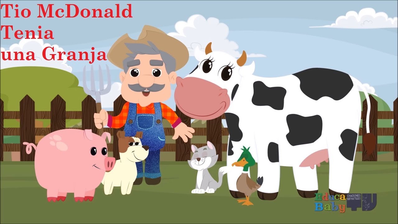 🐷🐮🐶🦆🐱 El Tío MacDonald tenia una granja - Canciones Infantiles - Old MacDonald - La Granja