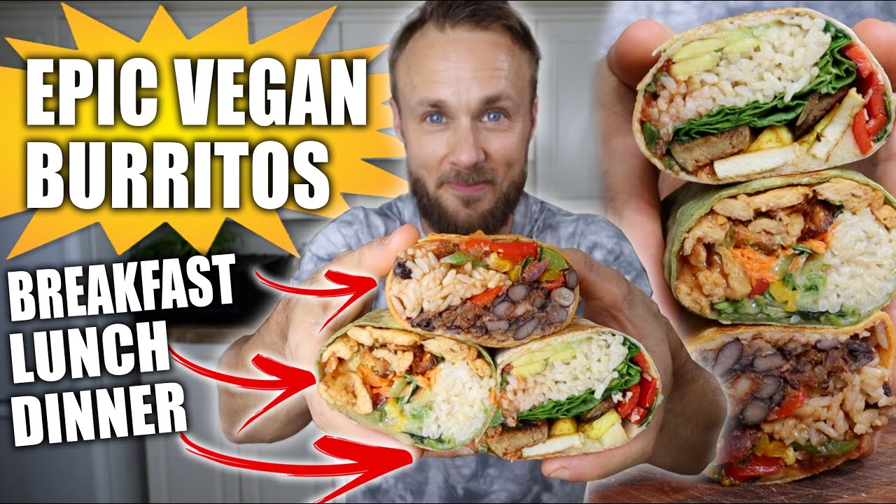 3 ВЕГАНСКИХ БУРРИТО С ВЫСОКИМ СОДЕРЖАНИЕМ БЕЛКА | ПРОСТЫЕ РЕЦЕПТЫ 🌱🌯🔥
