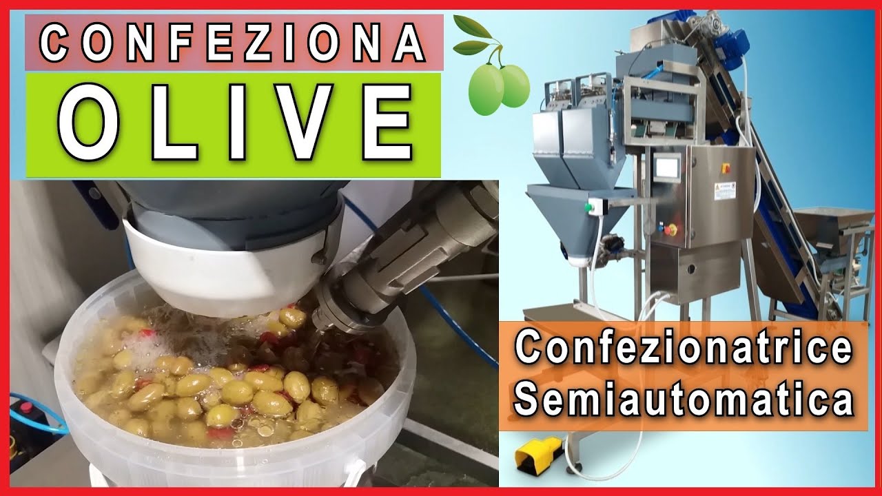 Stupenda Macchina per confezionare Olive  con anche l'aggiunta di olio o salamoia