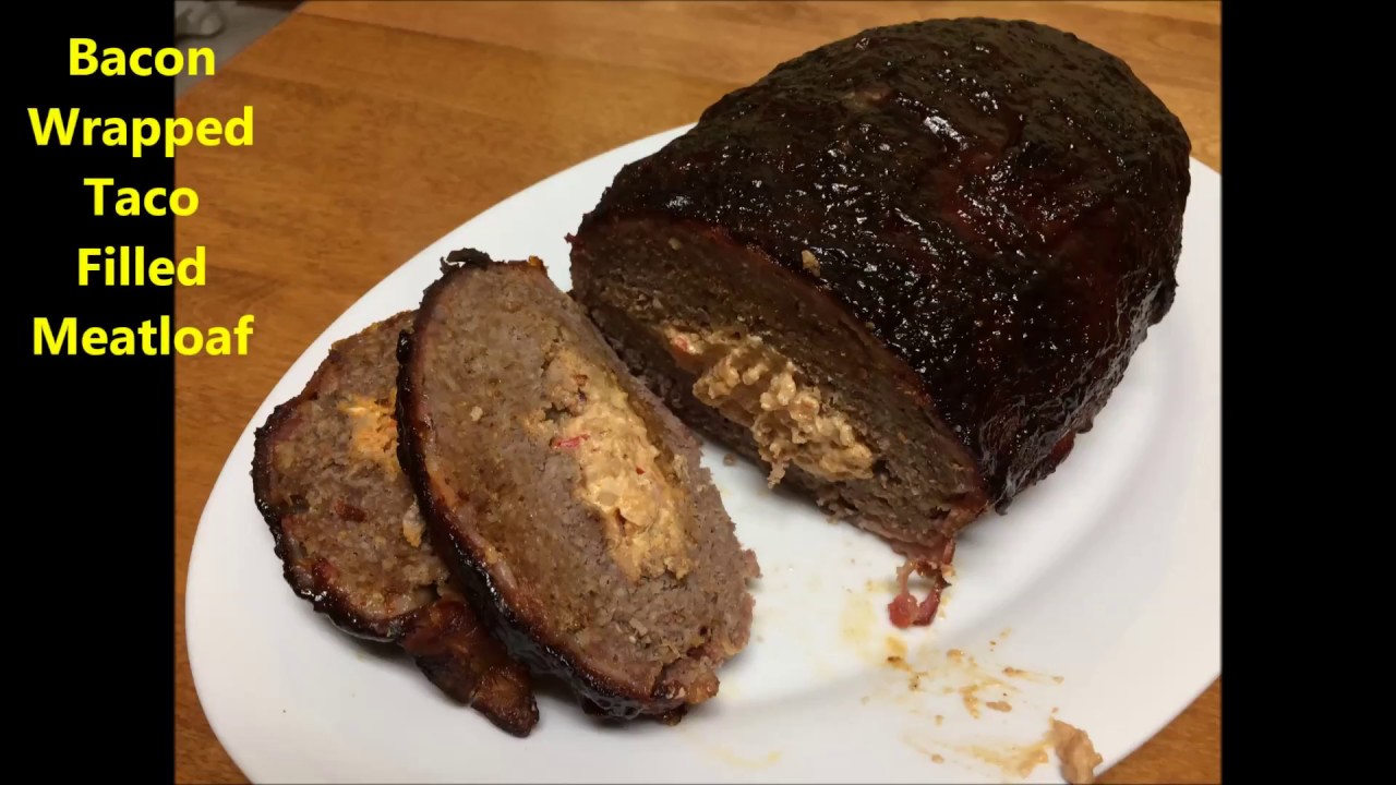 BACON WRAPPED TACO STUFFED MEATLOAF