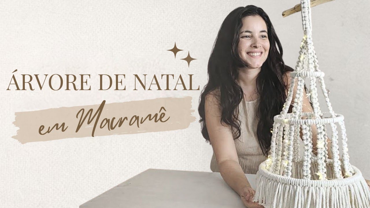 Árvore de Natal em macramê. Fácil e rápido de fazer. PASSO A PASSO | Macramê