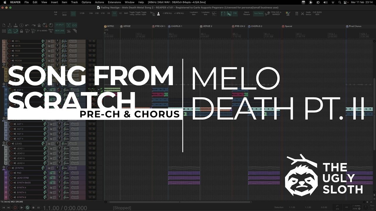Let's write a song from scratch: Melo Death PT. II