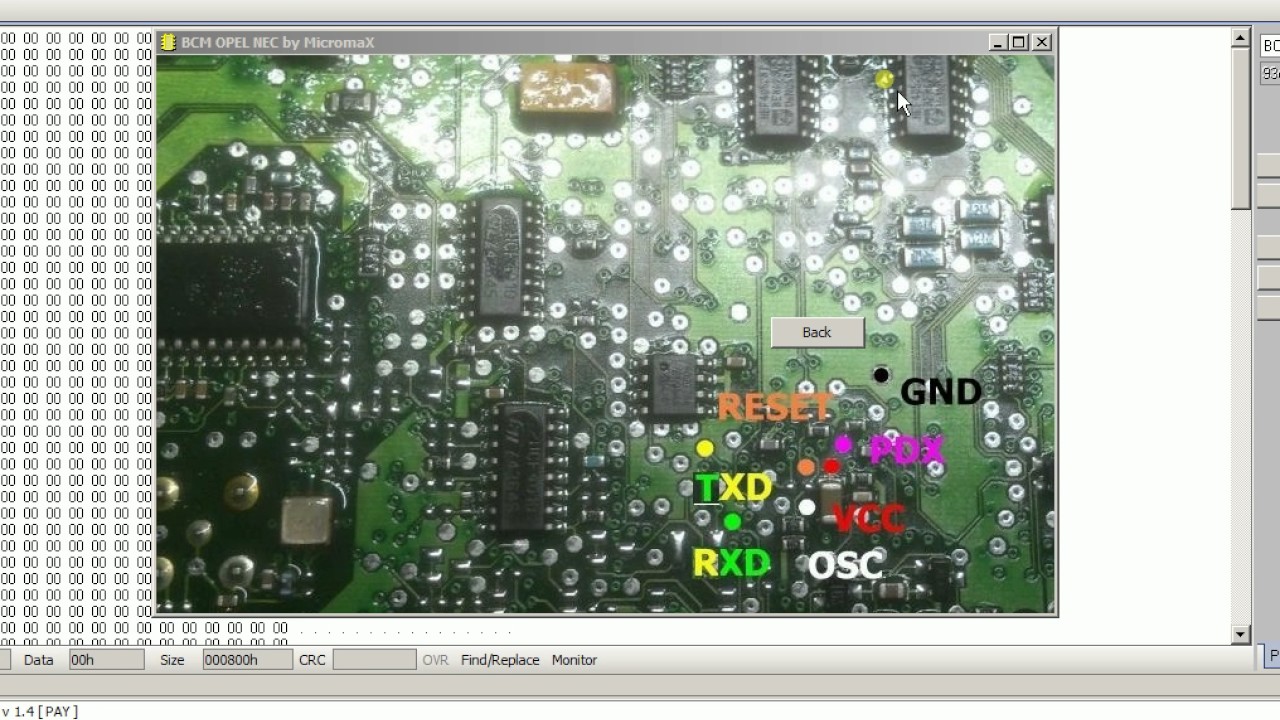 Opel Corsa D BCM pin code decoding - upa-s script