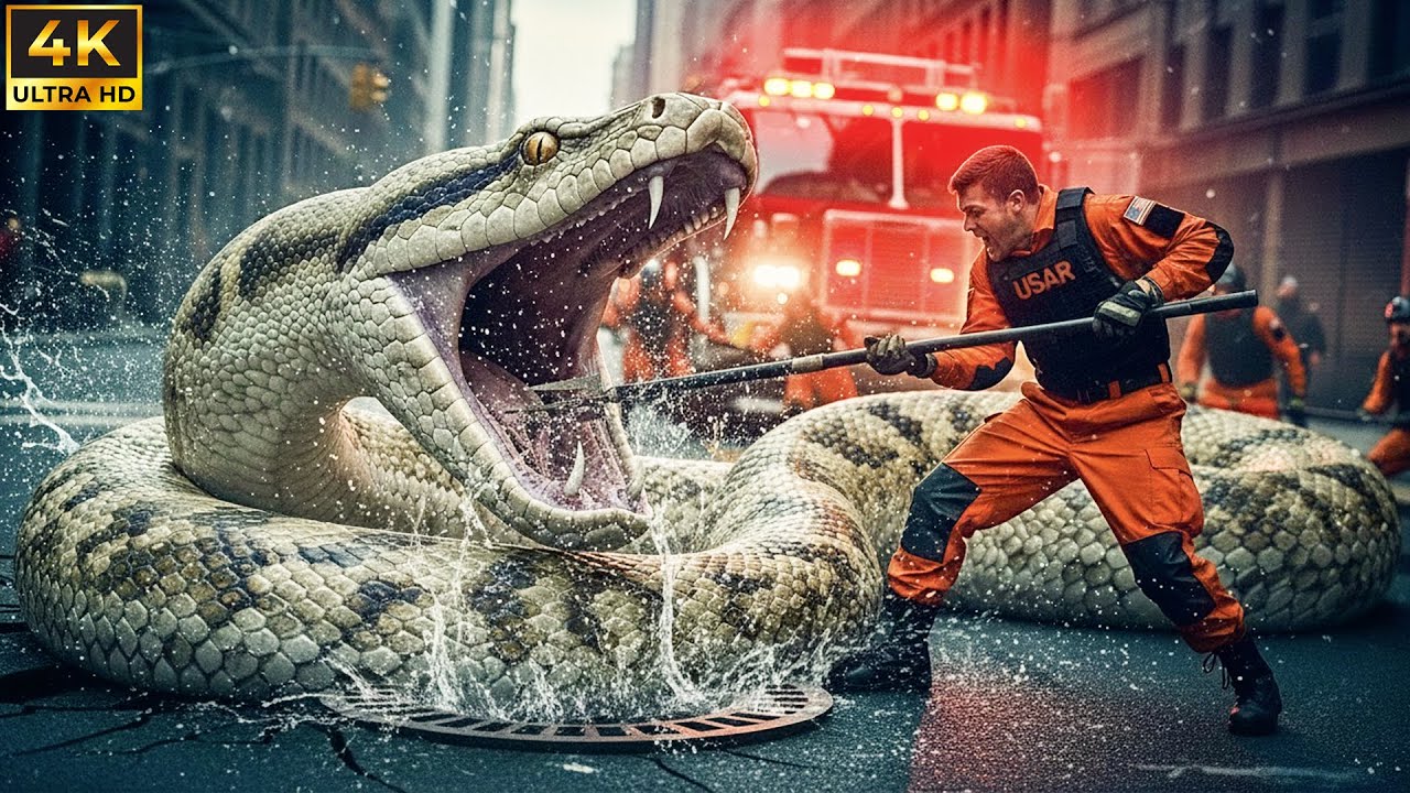 Rescue Ops: Elite Rescue Team saves GIANT PYTHON trapped in City Sewers