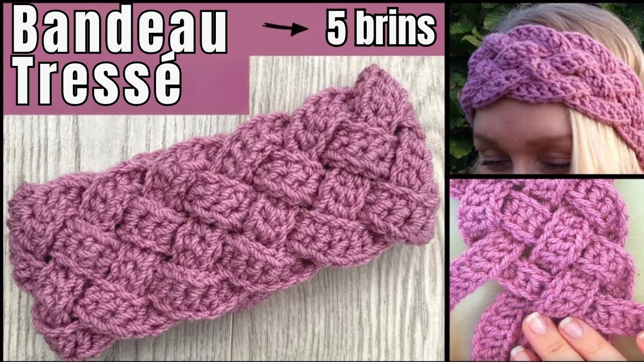 Réalisez ce bandeau tressé au crochet en un rien de temps ! (Tutoriel facile)