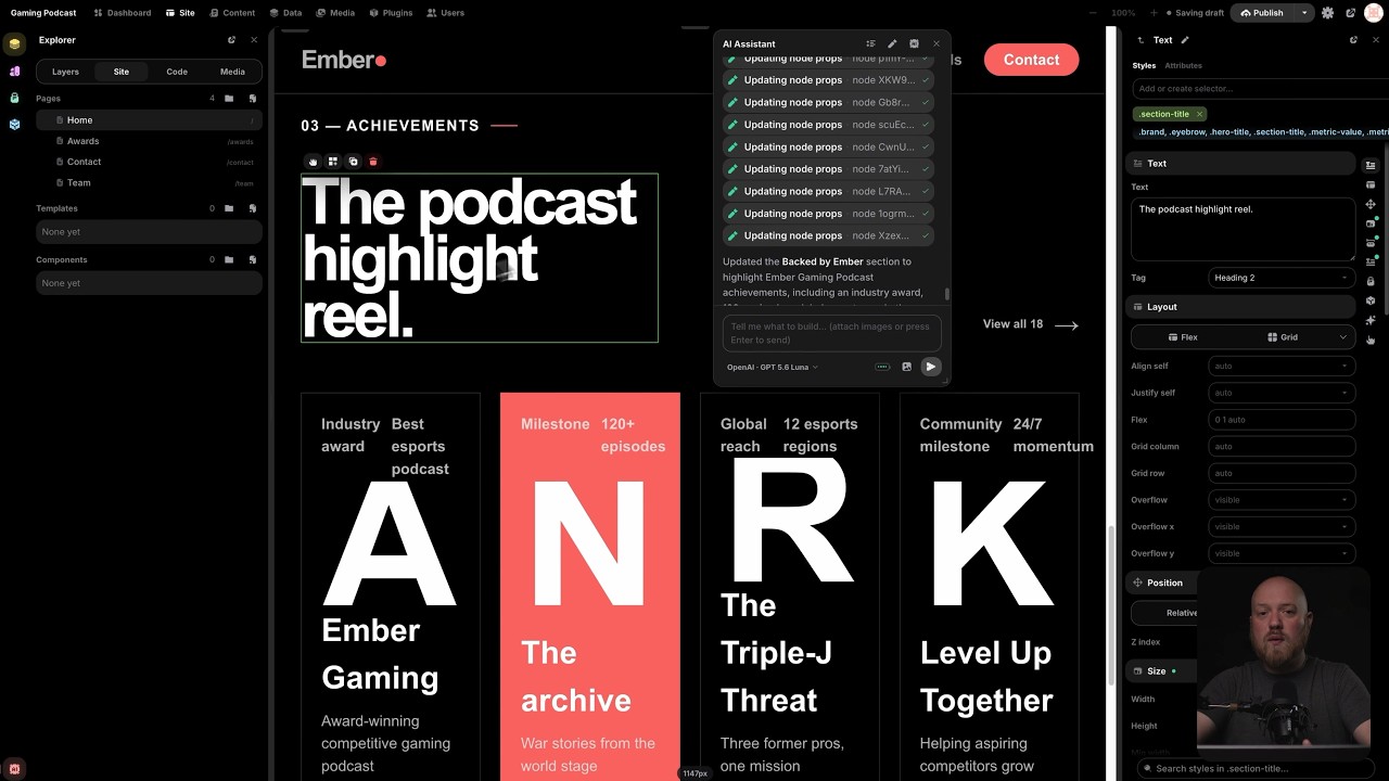 Codex Built This Entire Website Inside a Visual CMS (Open-Source)