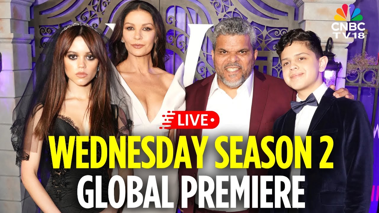 LIVE: 'Wednesday' S2 Part 1 Global Premiere at London's Westminster | Jenna Ortega | Netflix | N18G