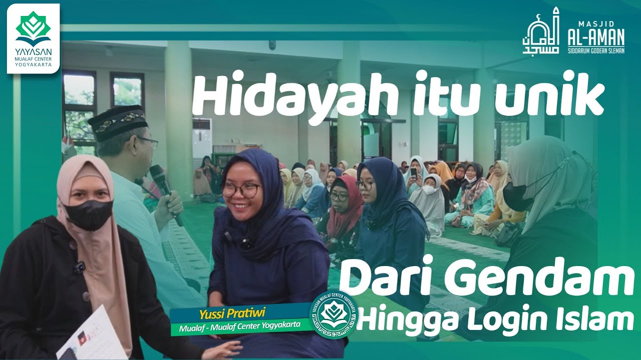 🔵LOGIN ISLAM NYA YUSSI DISAMBUT RATUSAN JAMAAH MASJID AL AMAN SIDOARUM | MUALAF CENTER YOGYAKARTA