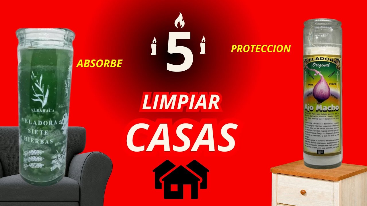 TOP 5 Veladoras Para LIMPIAR CASAS 🕯️🏚️ - Estrella Velas & Veladoras