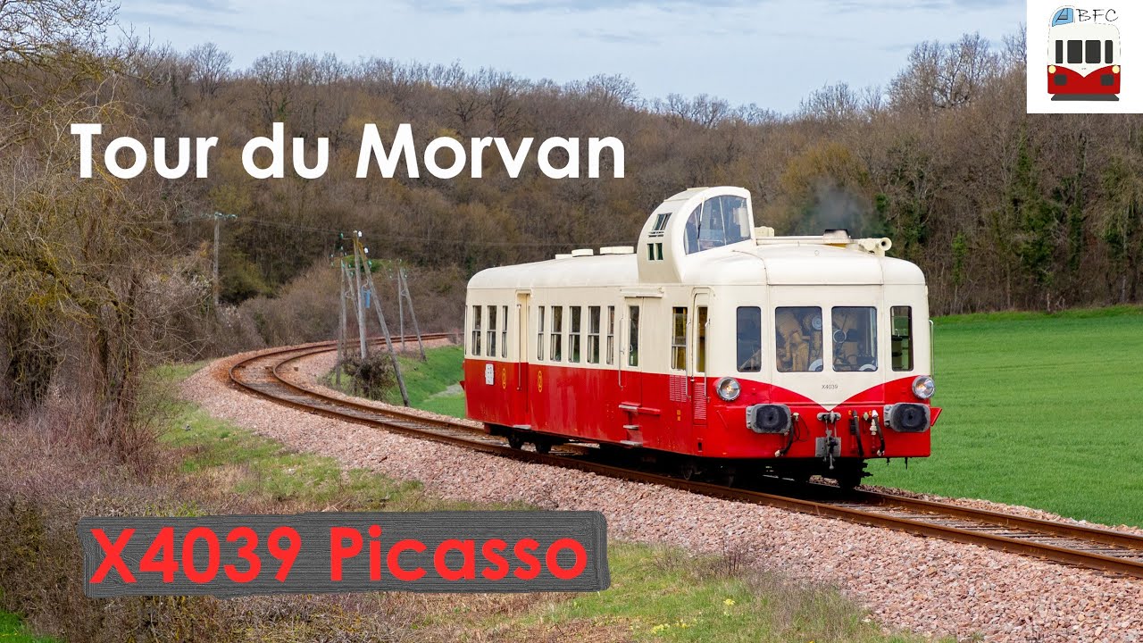 Autorail Picasso X4039 de l'ABFC sur le tour du Morvan
