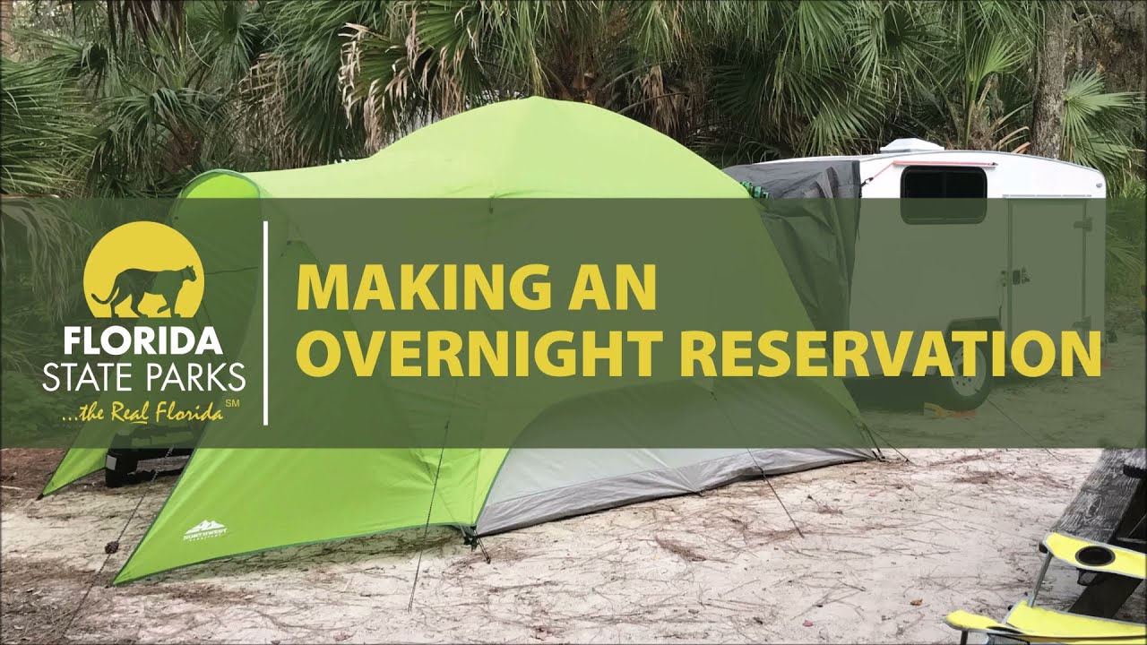 How to Make an Overnight Reservation at a Florida State Park