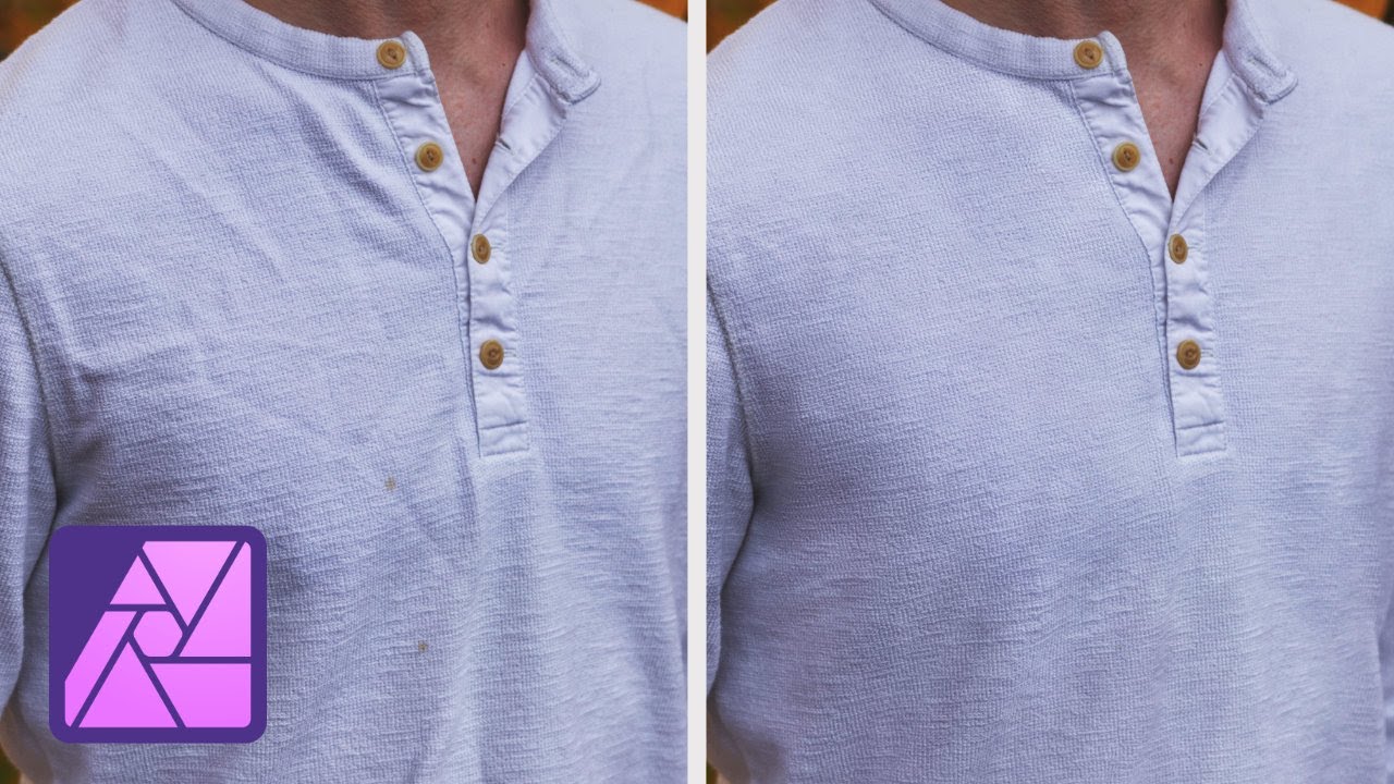 Remove Wrinkles From Clothes Using Frequency Separation In Affinity Photo