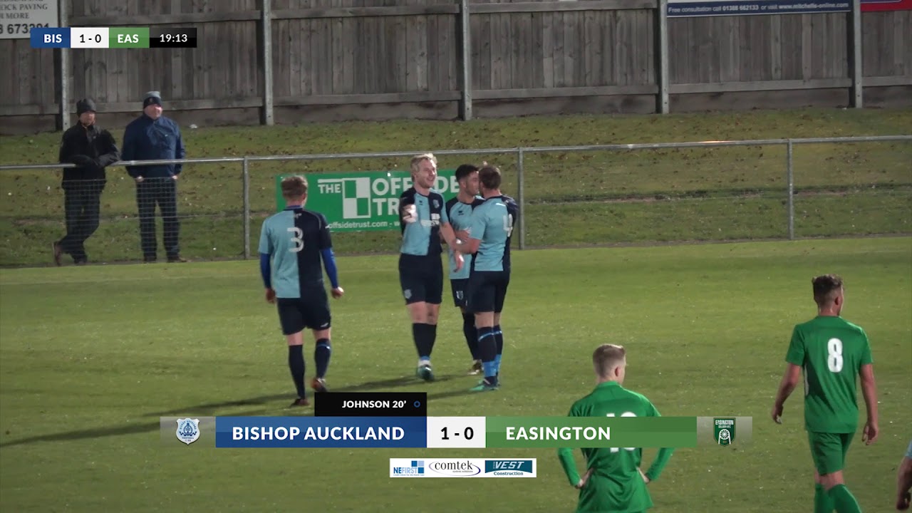 Bishop Auckland v Easington Colliery AFC 31st October 2018 7:45pm Kick Off Highlights