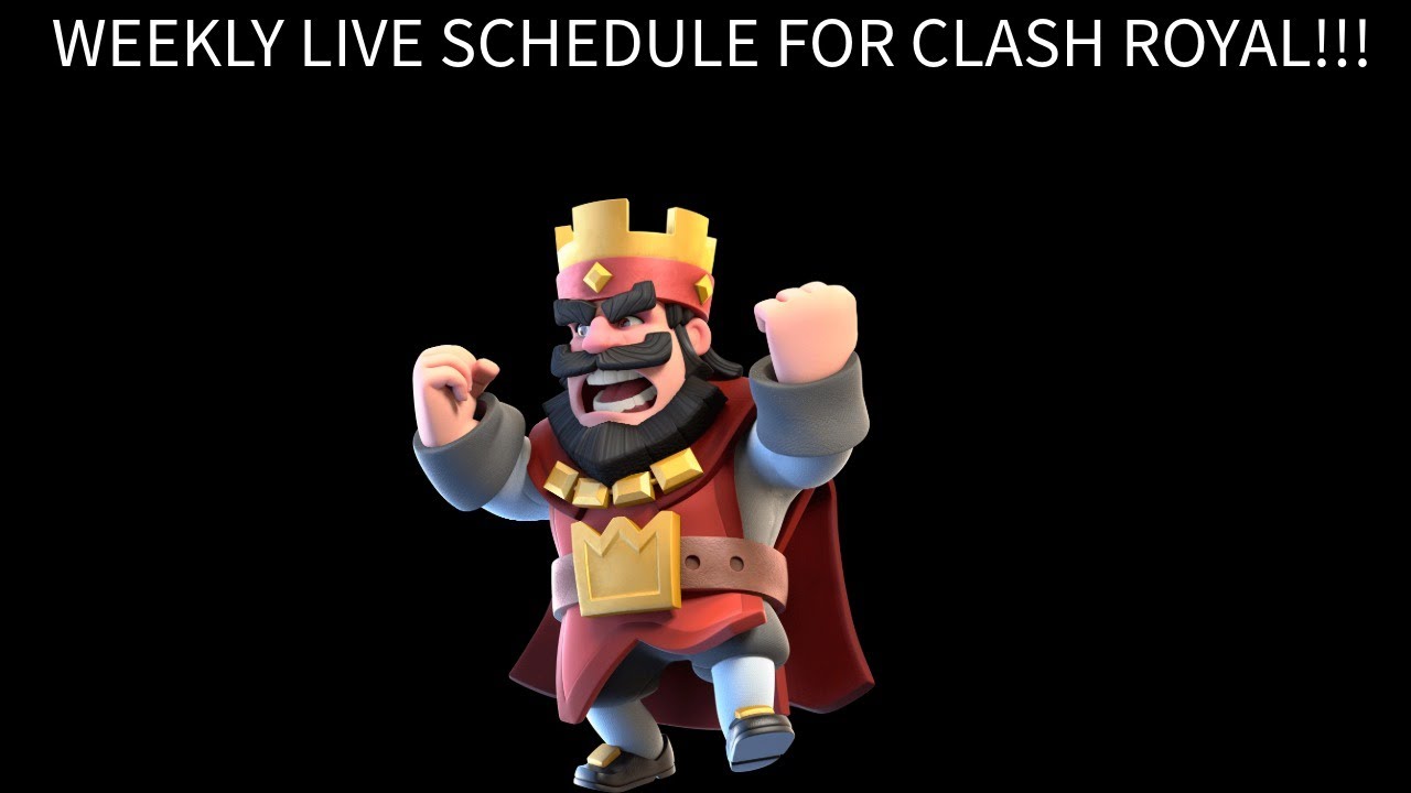 NEWS ON WHEN I WILL BE GOING LIVE EVERY WEEK ON CLASH!!! (clash royale)