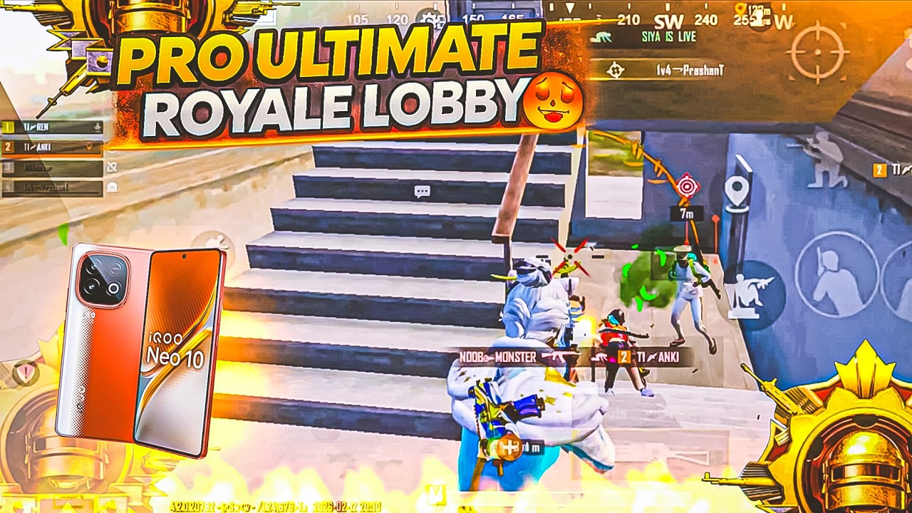 Ultimate Royale Pro Lobby: 120 FPS Clutch + Funny Teammates! 😂🔥 #BGMI