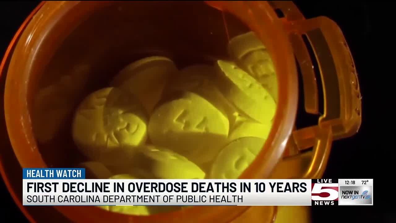 VIDEO: SC sees first drop in overdose deaths in over 10 years